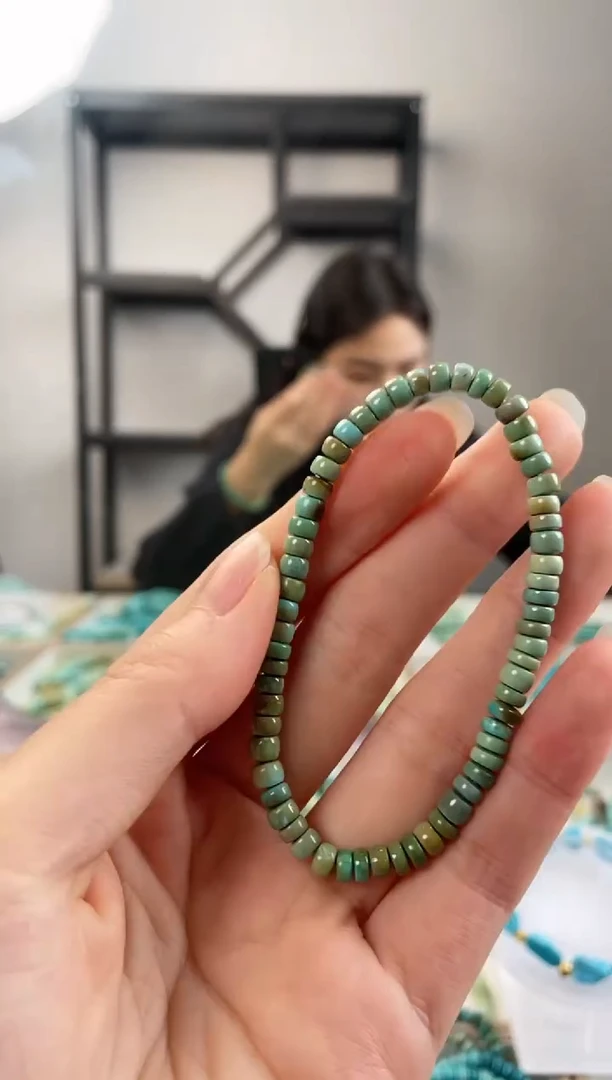 【闪购商品】绿松石珠宝奇石未镶嵌4.8+mm