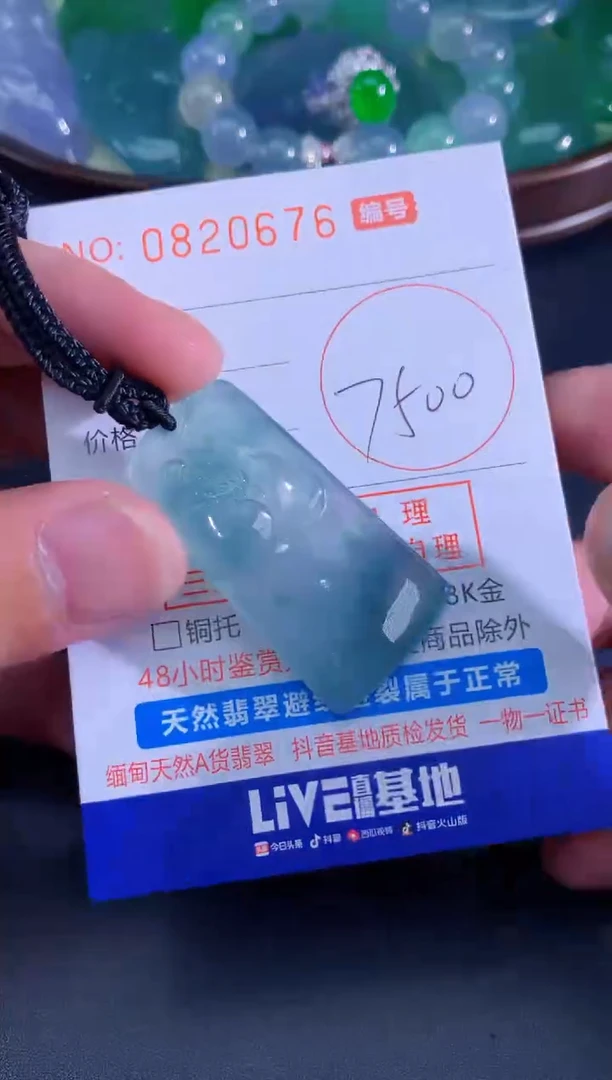 颈饰未镶嵌翡翠天然A货翡翠