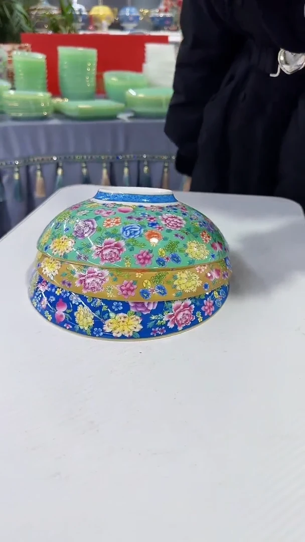 【闪购商品】瓷片8.5英寸元宝盘3个景德镇陶瓷