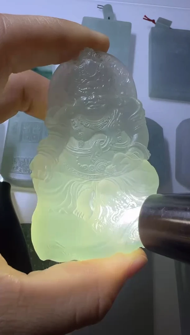 定制翡翠未镶嵌黄财神