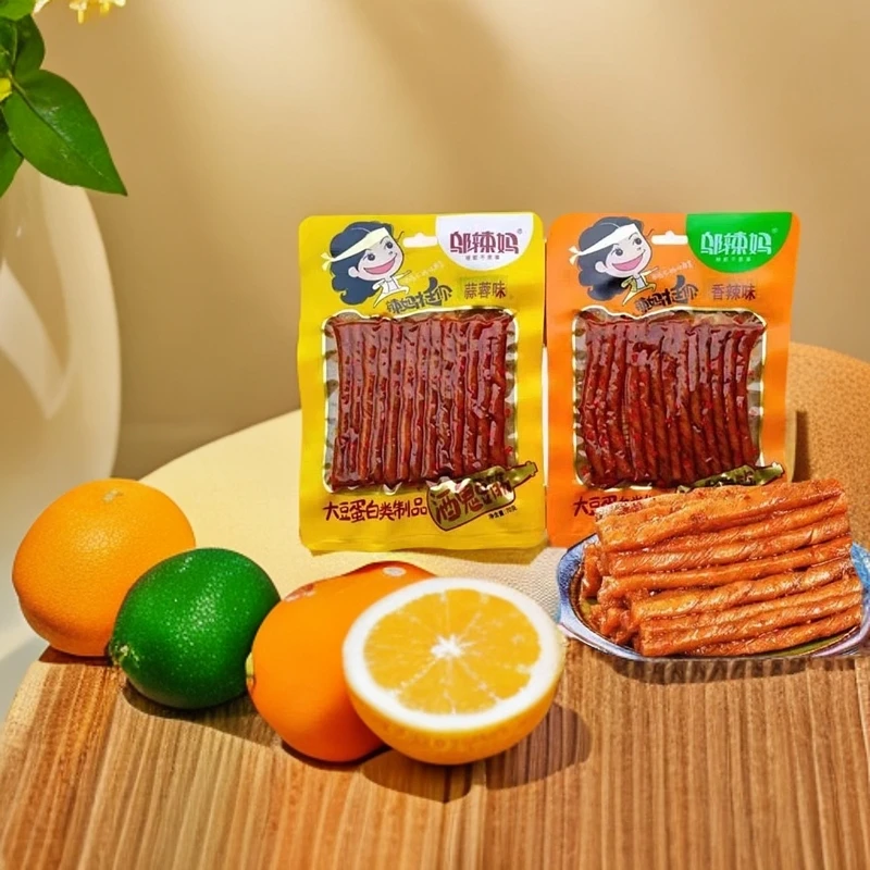 WULAMA/邬辣妈香辣豆卷香辣辣条牛筋豆筋辣条牛筋鲜素牛筋辣条