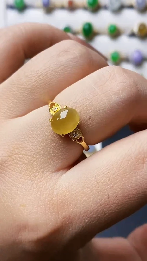 银S925镶嵌戒指翡翠1315