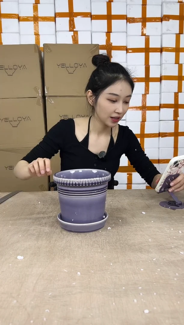 紫色带托盘16x14