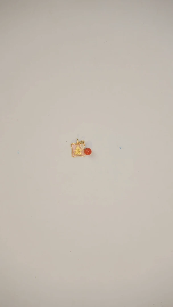 【闪购商品】南红玛瑙吊坠(不含链)18K金镶嵌吊坠