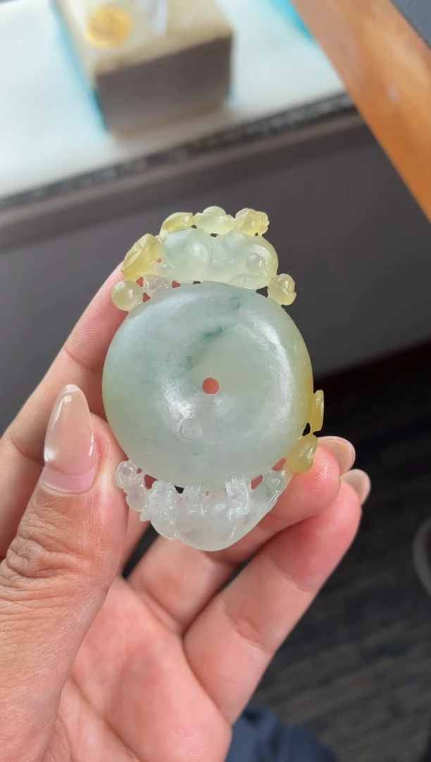 未镶嵌定制翡翠爱****️平安扣