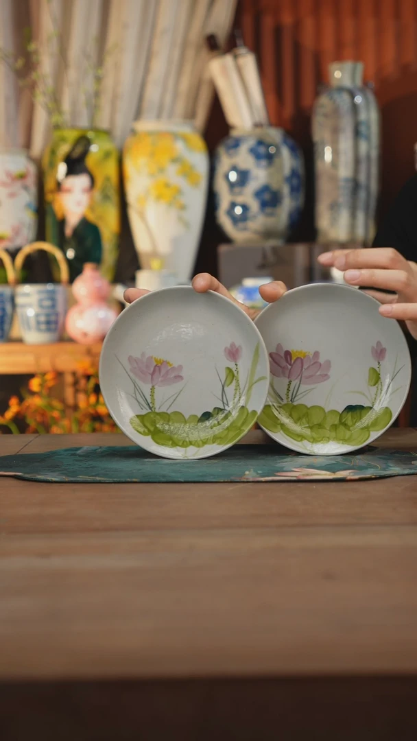 现代景德镇设计师釉下手绘陶瓷餐具