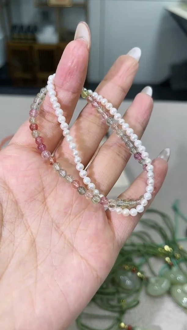 手串未镶嵌碧玺JZ碧玺手串多样性发其一