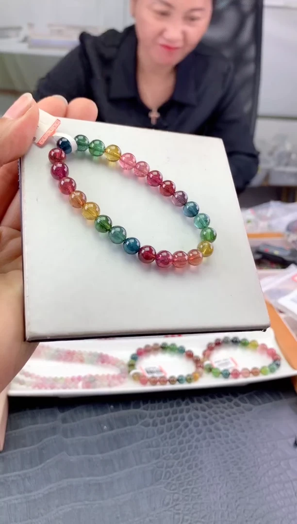 未镶嵌手串碧玺多样性发一条