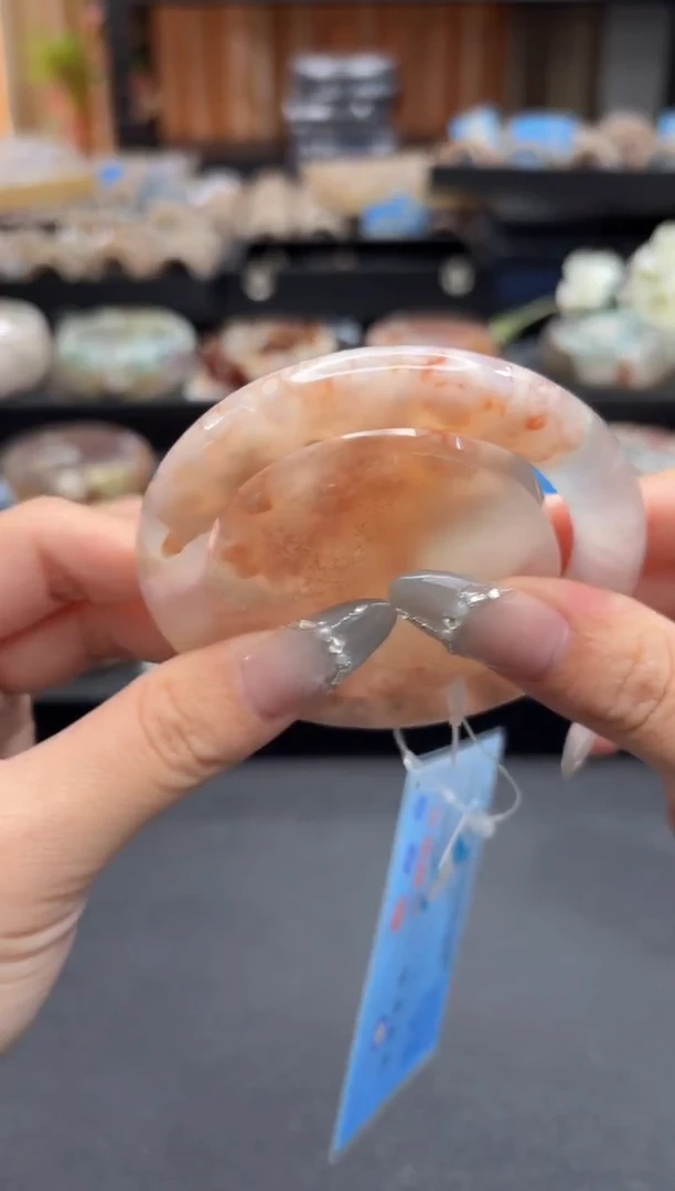 未镶嵌手镯石英质玉C405(56圈赠送镯心)