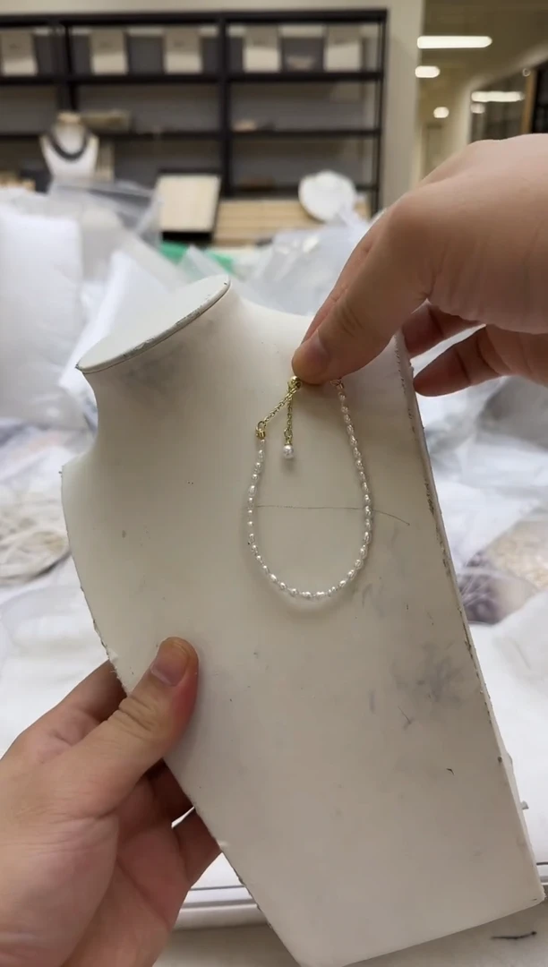 淡水珍珠手链未镶嵌3-4mm 克旭-新品