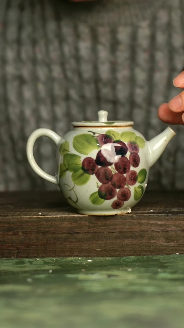 青诗集手工手绘瓷器