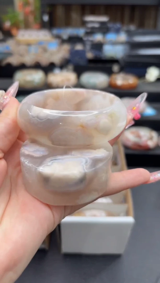 未镶嵌手镯石英质玉378(57圈赠送镯心)