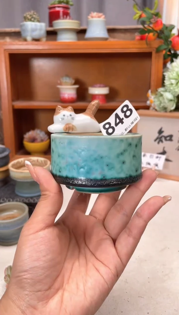 瓷片848知木小芳花盆编号