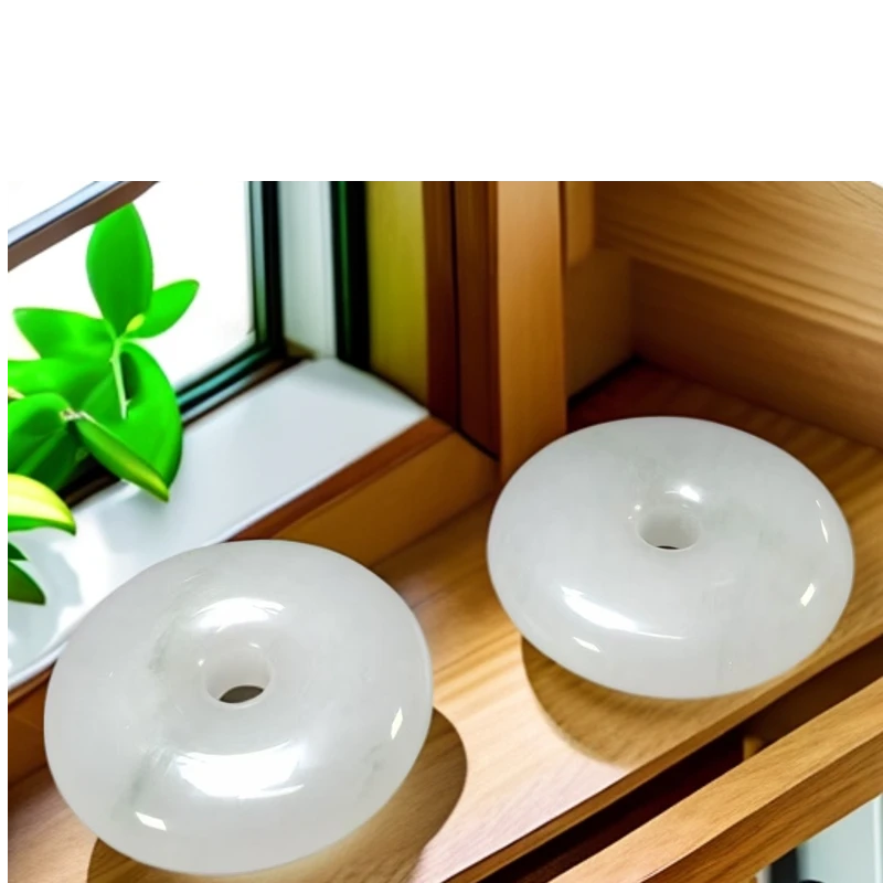 C3779【福嘟嘟】冰翠芙蓉翠石英岩平安扣吊坠-配链-多样性只发一件