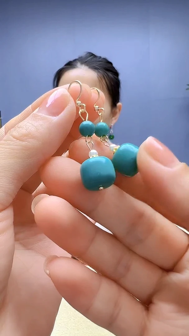 高货diy颈饰松松桶珠耳钩