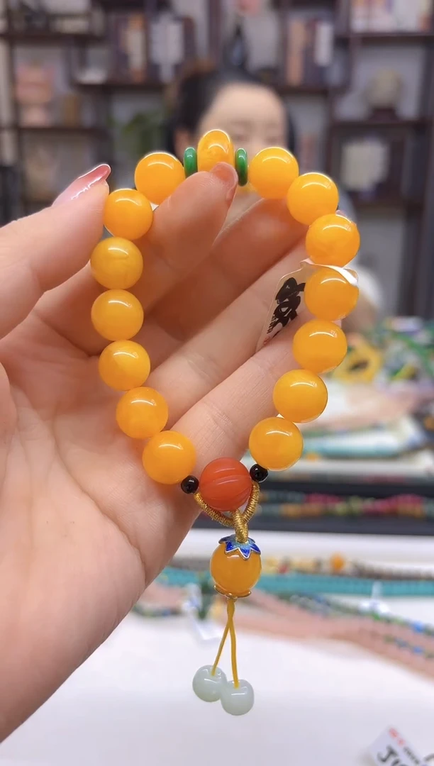 【闪购商品】蜜蜡手链未镶嵌DIY款S389