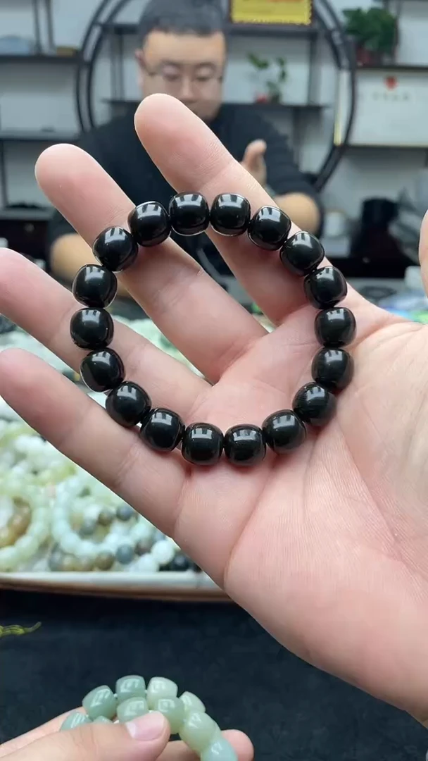 未镶嵌手串和田玉新疆且末老红糖12