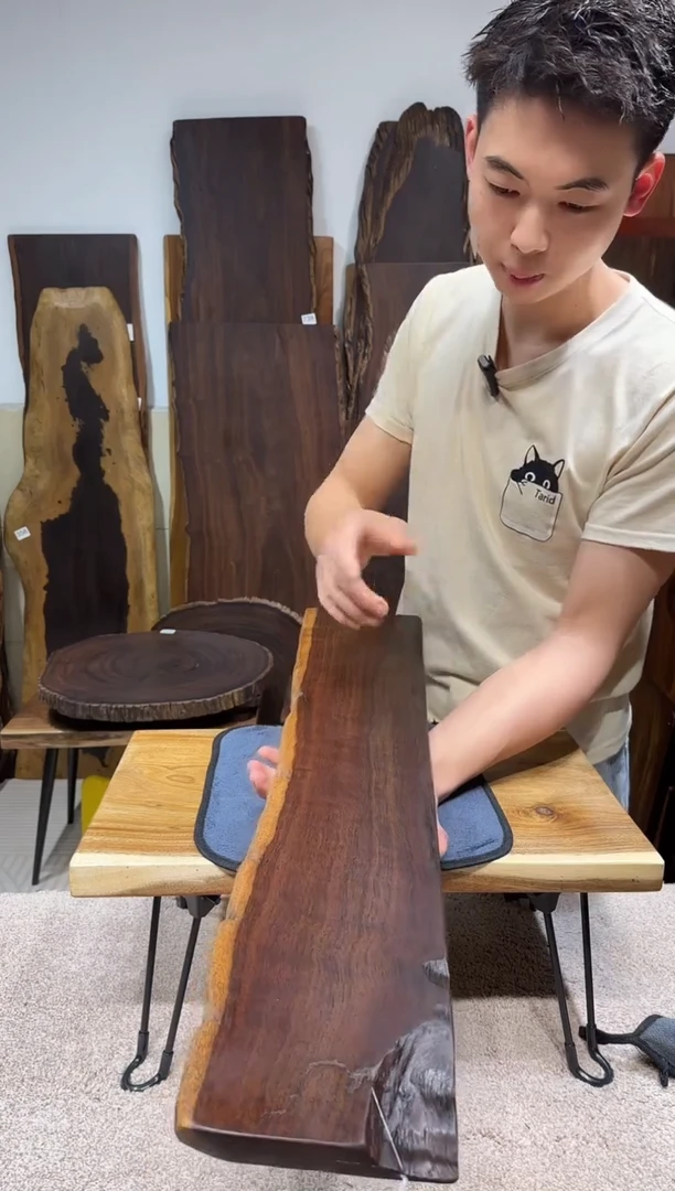 【闪购商品】风车木（黑檀木）尺寸70*13*2.3编号842