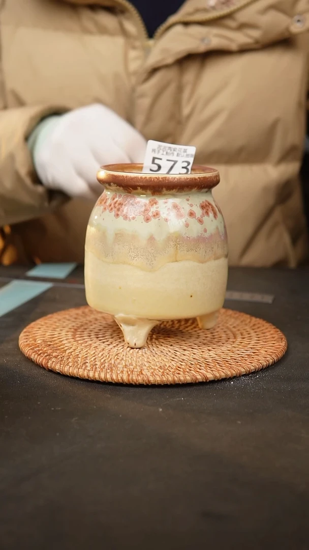 【闪购商品】瓷片573泥泥手工花盆