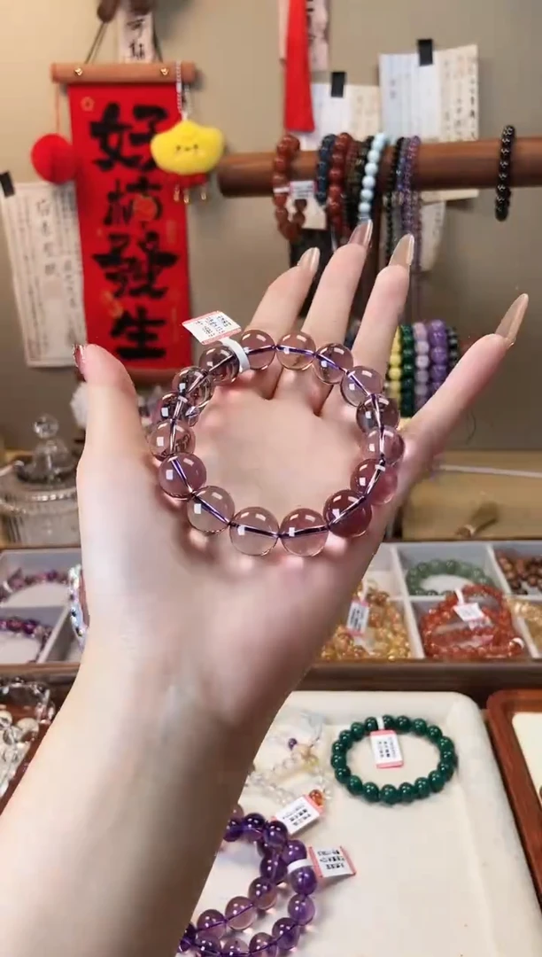 【闪购商品】水晶手链未镶嵌13.5m巴西紫水晶