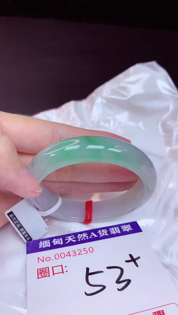 未镶嵌手镯翡翠53+