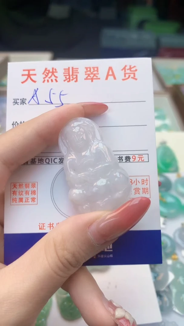 颈饰未镶嵌翡翠天然A货翡翠挂件