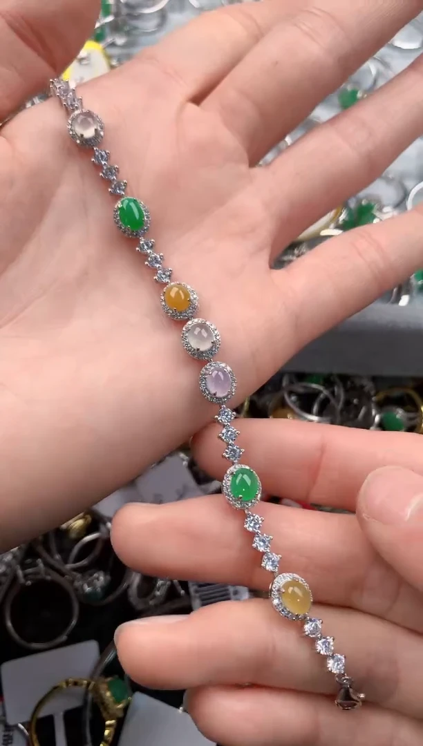 银S925镶嵌戒指翡翠333   5