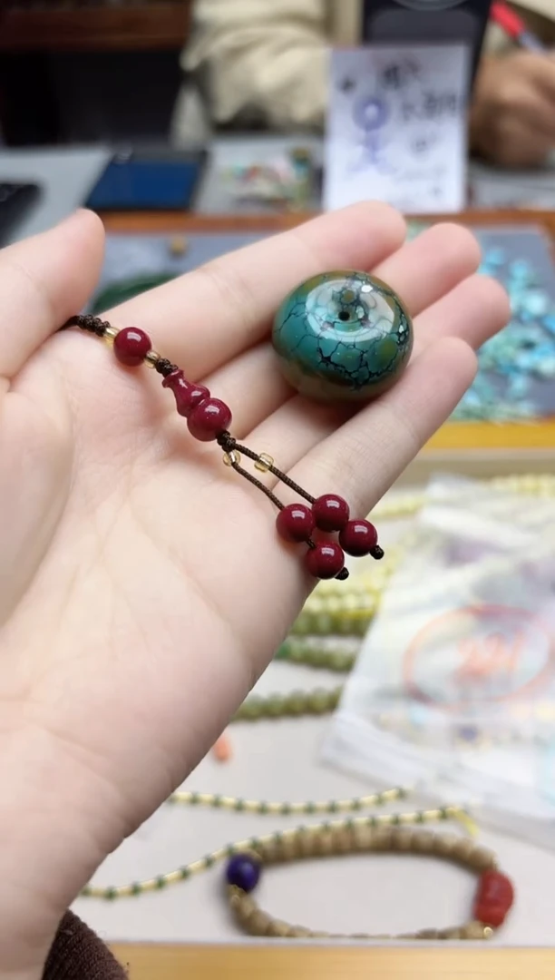 天然辰砂朱砂挂件GW