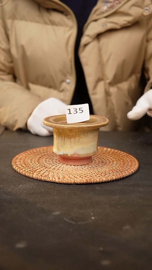 【闪购商品】瓷片135泥泥手工花盆口7