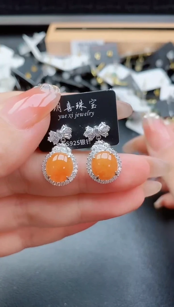 银S925镶嵌戒指翡翠1