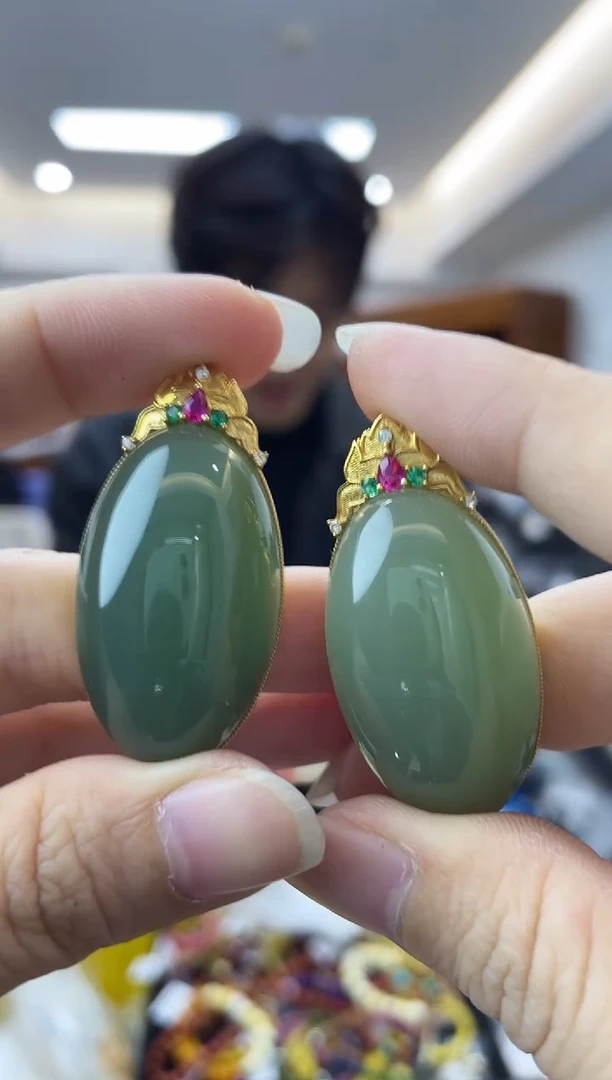 【闪购商品】和田玉·18K金镶嵌多样性一件发货