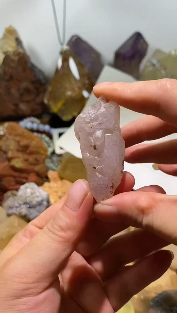 水晶珠宝半成品未镶嵌了*紫骸骨