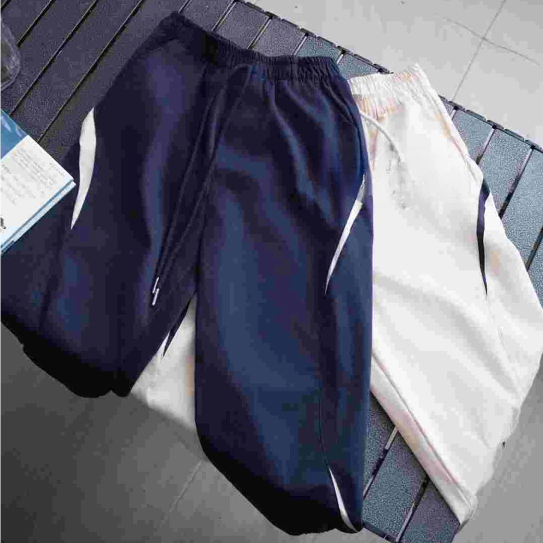 依搭酷a喽儿童拼色工装裤男女童2025新款韩版长裤宽松潮裤百搭