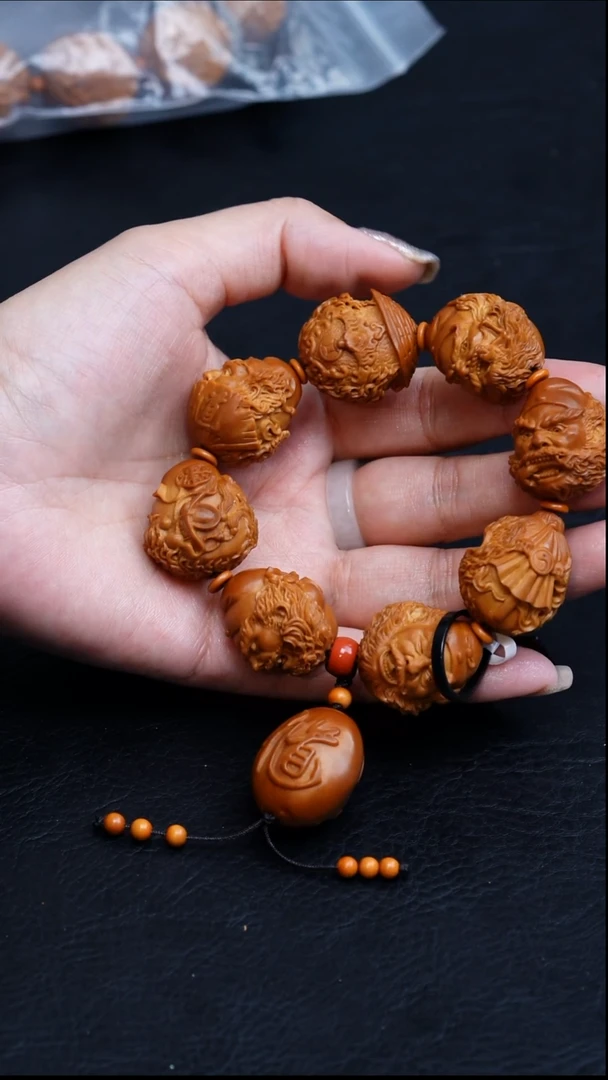 【闪购商品】橄榄核手串/手链24钟馗纳福