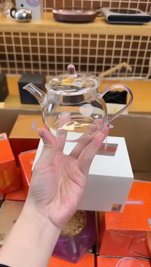@@禾器晶彩青云壶浅粉