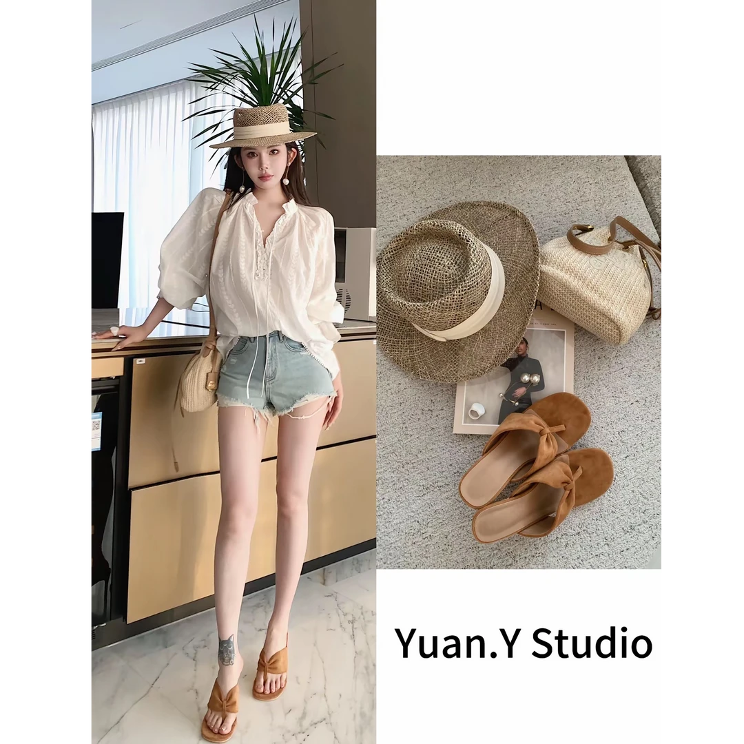 媛媛 【拾夏泊光】白色衬衫女宽松2025新款上衣长袖棉衬衣女#CS0078