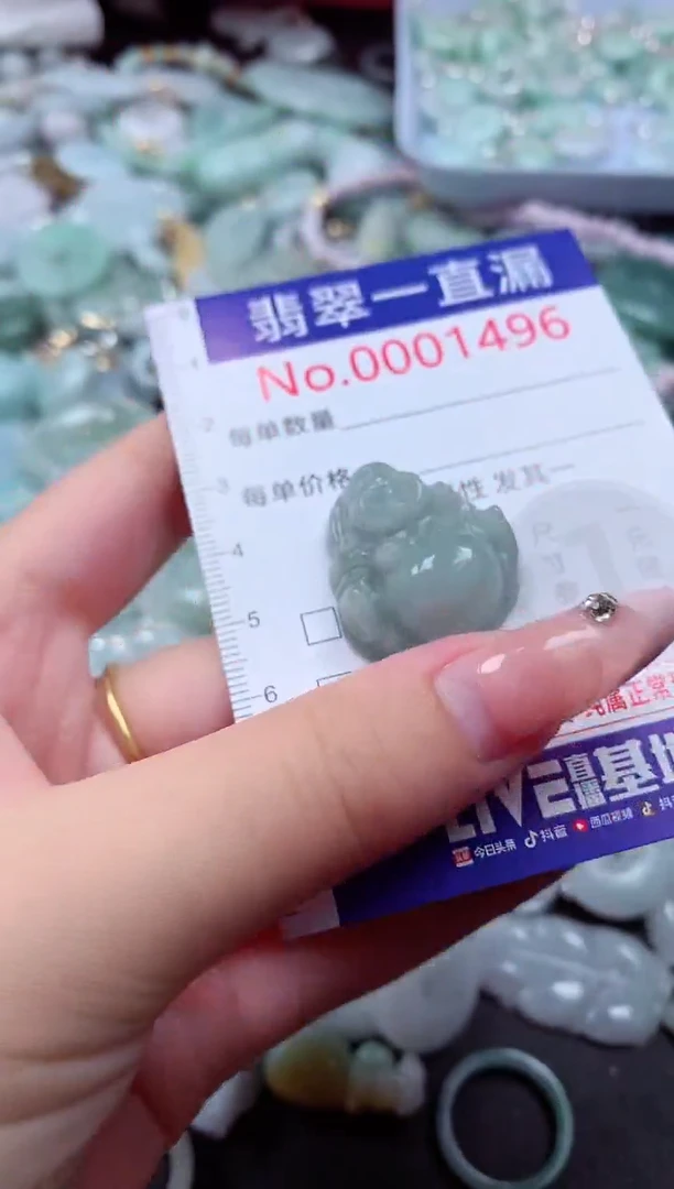 翡翠未镶嵌吊坠(不含链)1496
