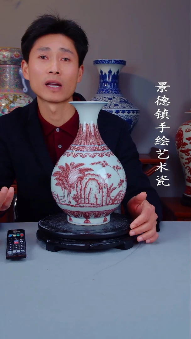 摆件景德镇手工手绘陶瓷