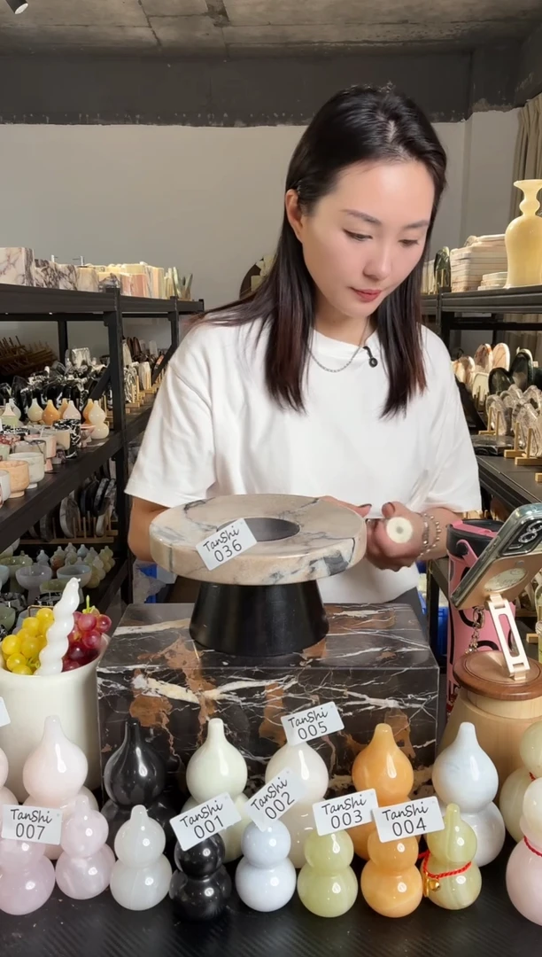 石材036大理石分体果盘