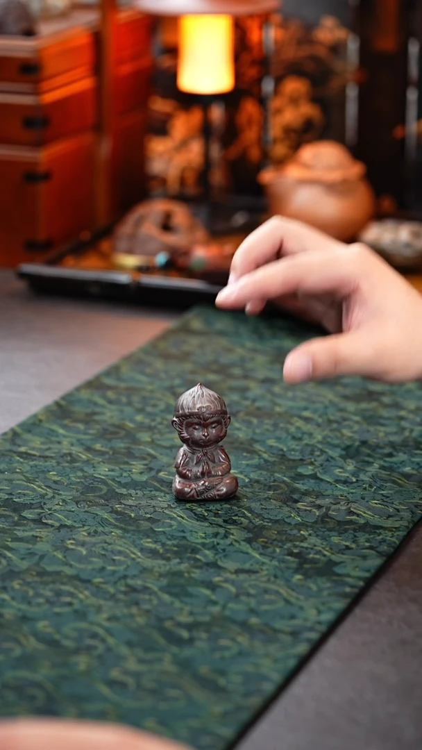 茶杯紫砂猴子茶宠