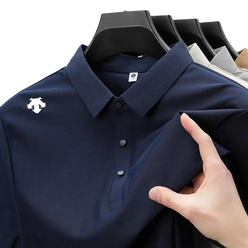 奥莱撤柜迪桑家正品高端大牌夏季翻领短袖T恤男商务休闲POLO衫薄
