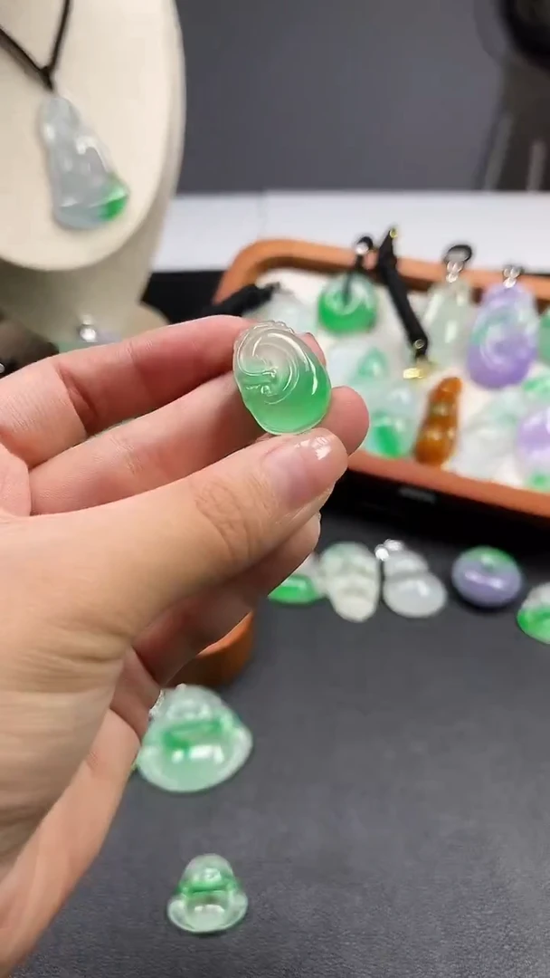 颈饰未镶嵌翡翠  所见即所得 一图一物