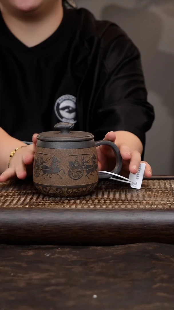 茶杯紫砂柴烧紫砂杯