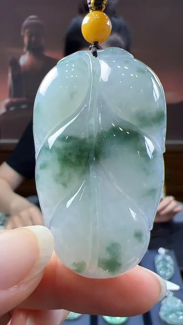 未镶嵌挂件翡翠叶子