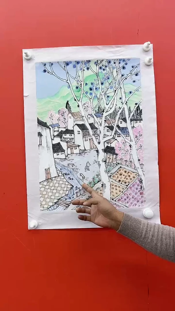 国画高维亮-山水-2平尺-手绘-纸本-国画