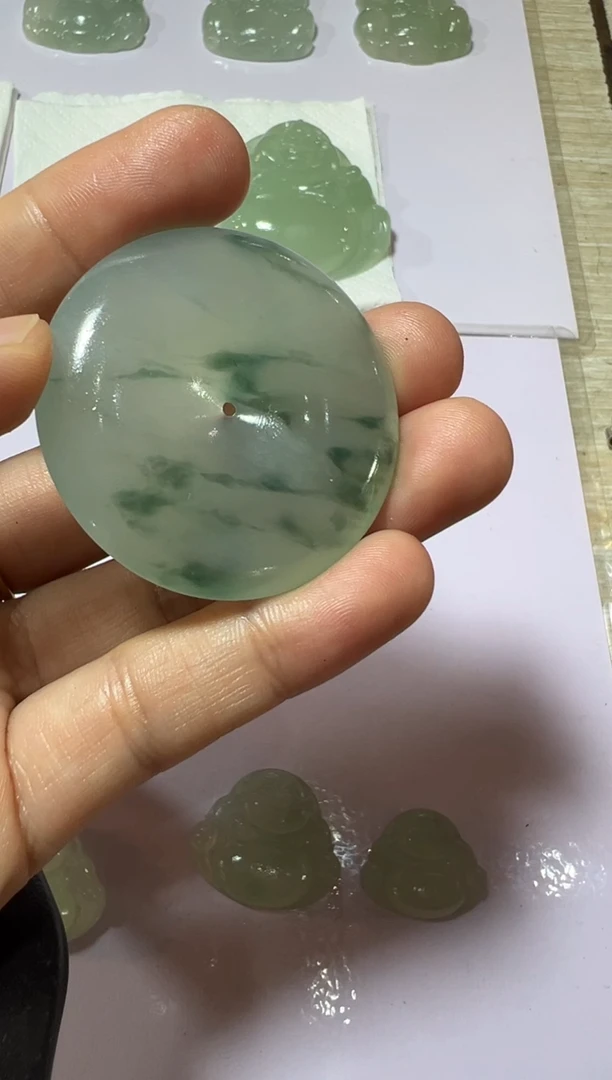 未镶嵌定制翡翠扣子