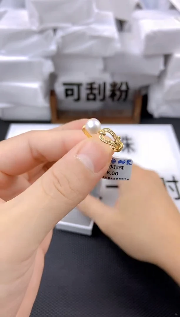 未镶嵌耳饰淡水珍珠jz1005