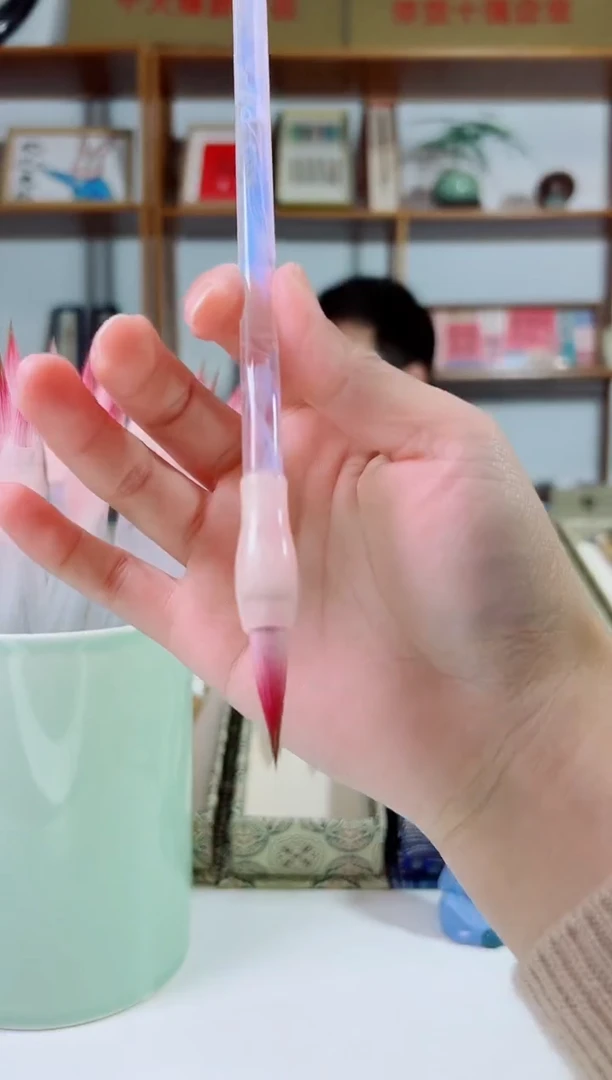 亚克力粉色杆粉毛兼毫出锋2.6