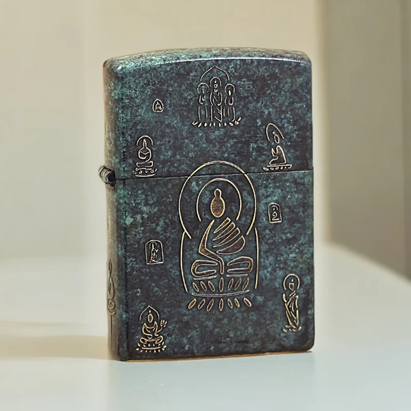 打火机禅悟常规青铜打火机煤油款男士原装防风仿古经典DYJ1