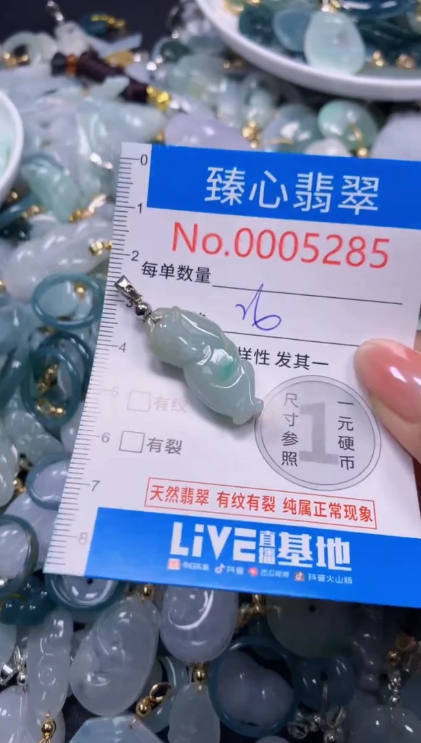 吊坠(不含链)未镶嵌翡翠5285